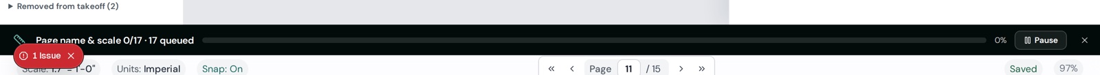 Progress bar at the bottom of the workspace: 
